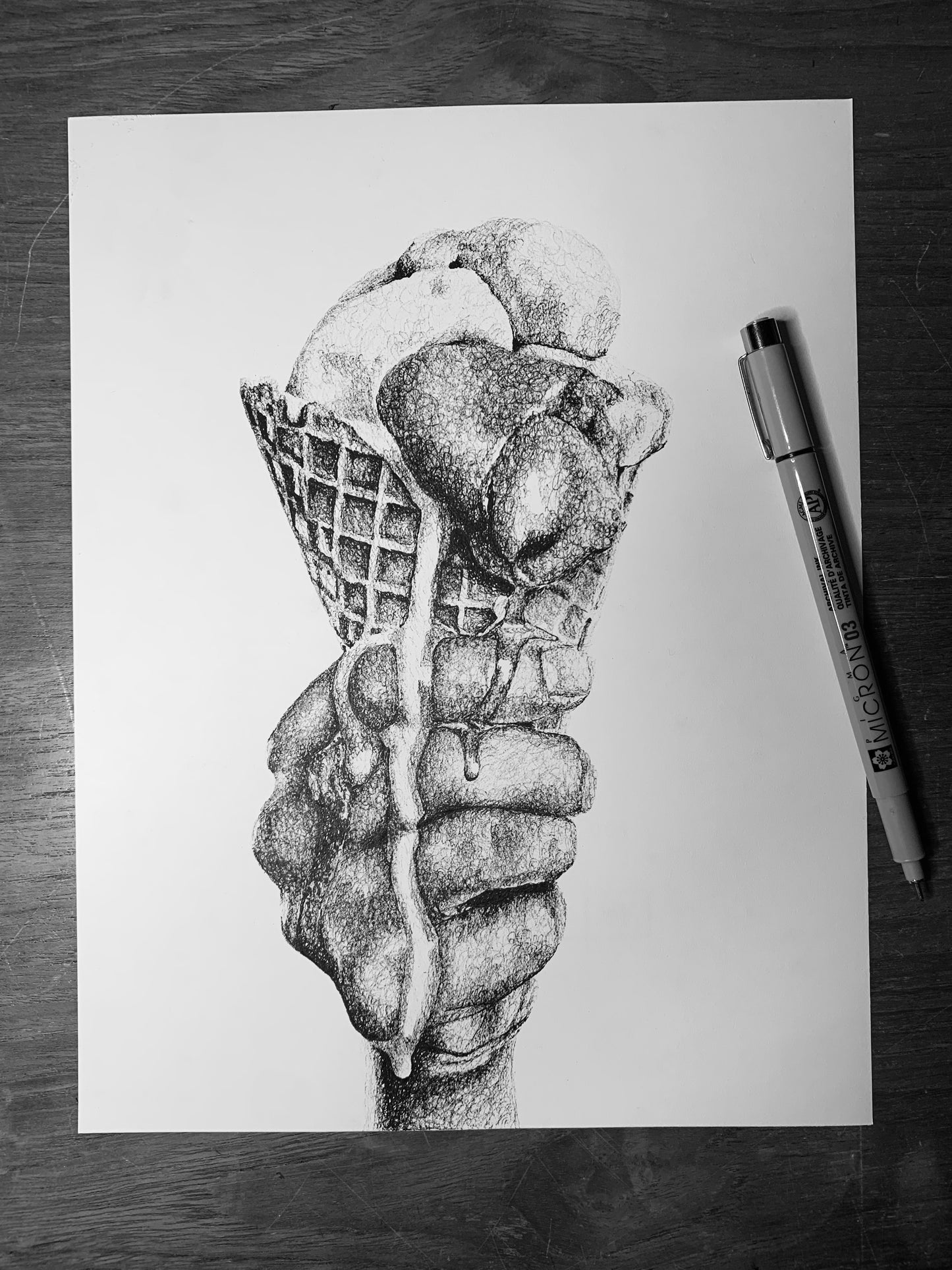 Ice Cream Cone Print