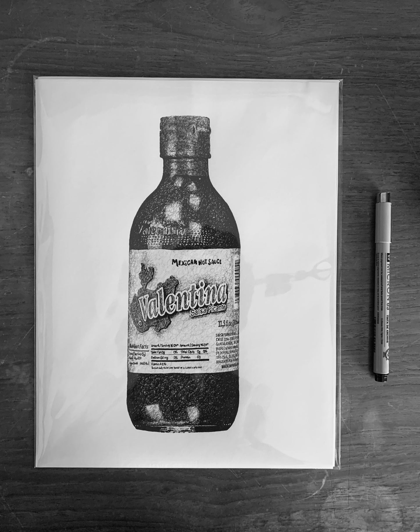 Valentina Bottle Print