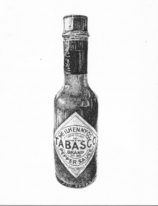 Tabasco Bottle Print